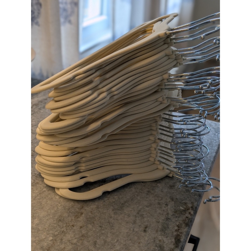 Small Beige Velvet Small Hangers, 40